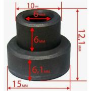 Графитовая втулка Помпы посудомоечной машины Bosch 15х12,1х6.1 мм